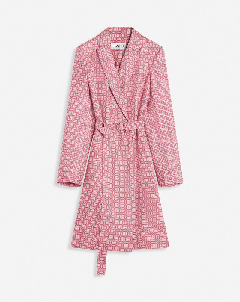 LANVIN WOMEN'S BOIS DE ROSE SILK WRAP DRESS