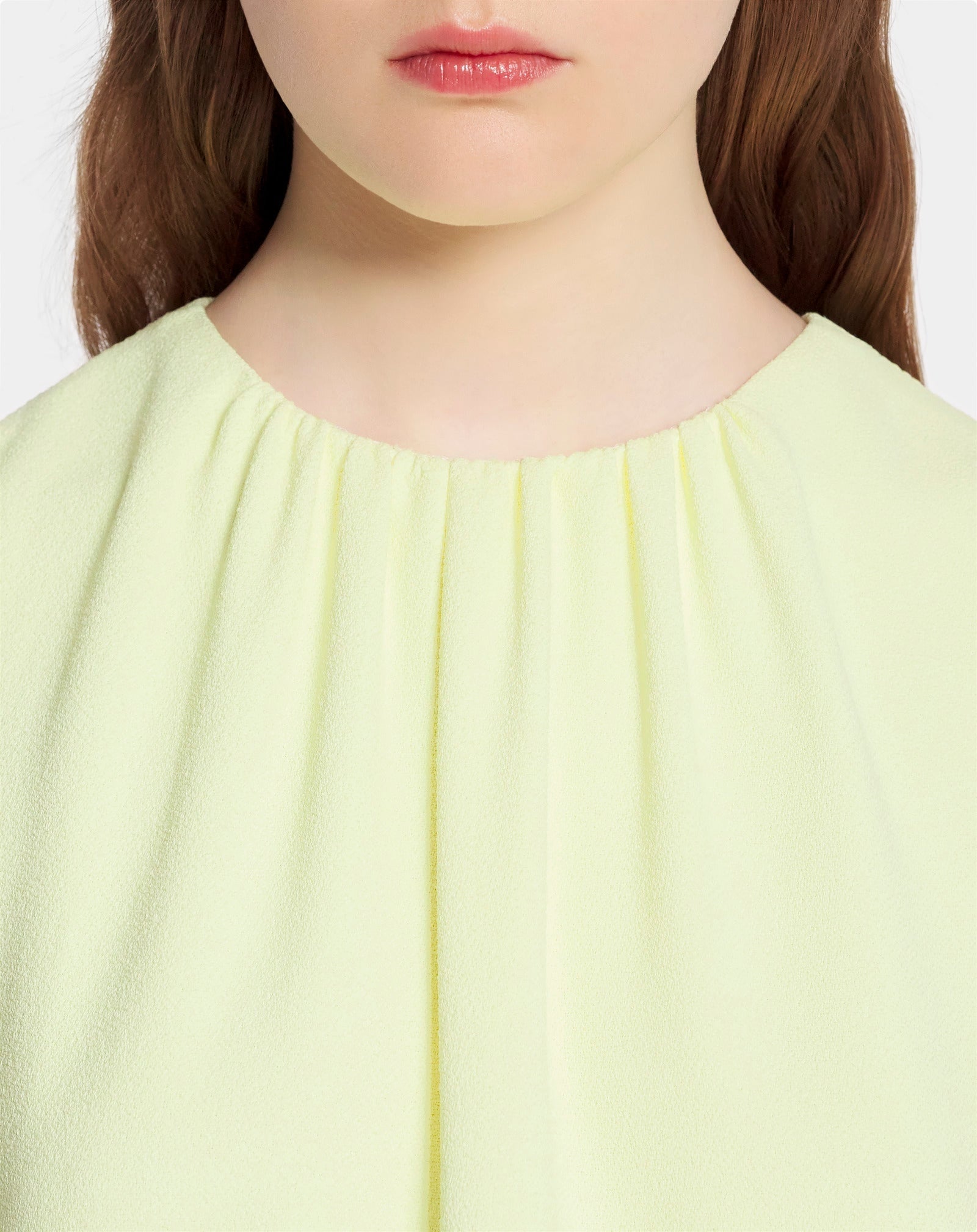 LANVIN WOMEN'S CITRON GATHERED NECK MINI DRESS