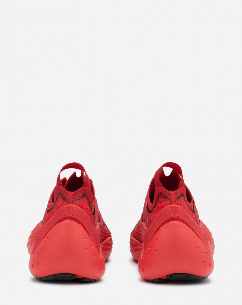 LANVIN MEN'S RED LOW-TOP SNEAKERS