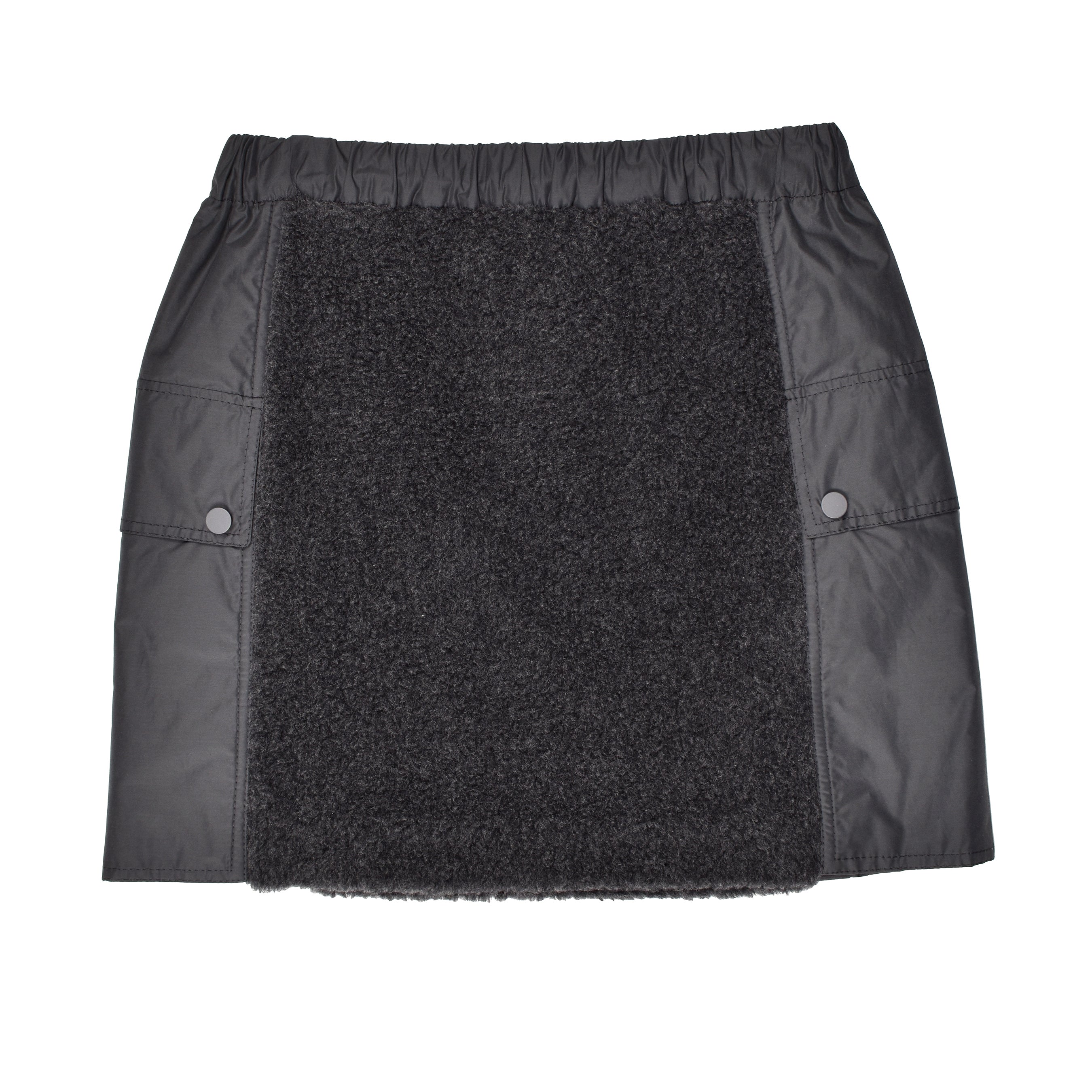 BRUNELLO CUCINELLI WOMEN'S DARK GREY WOOL SKIRT