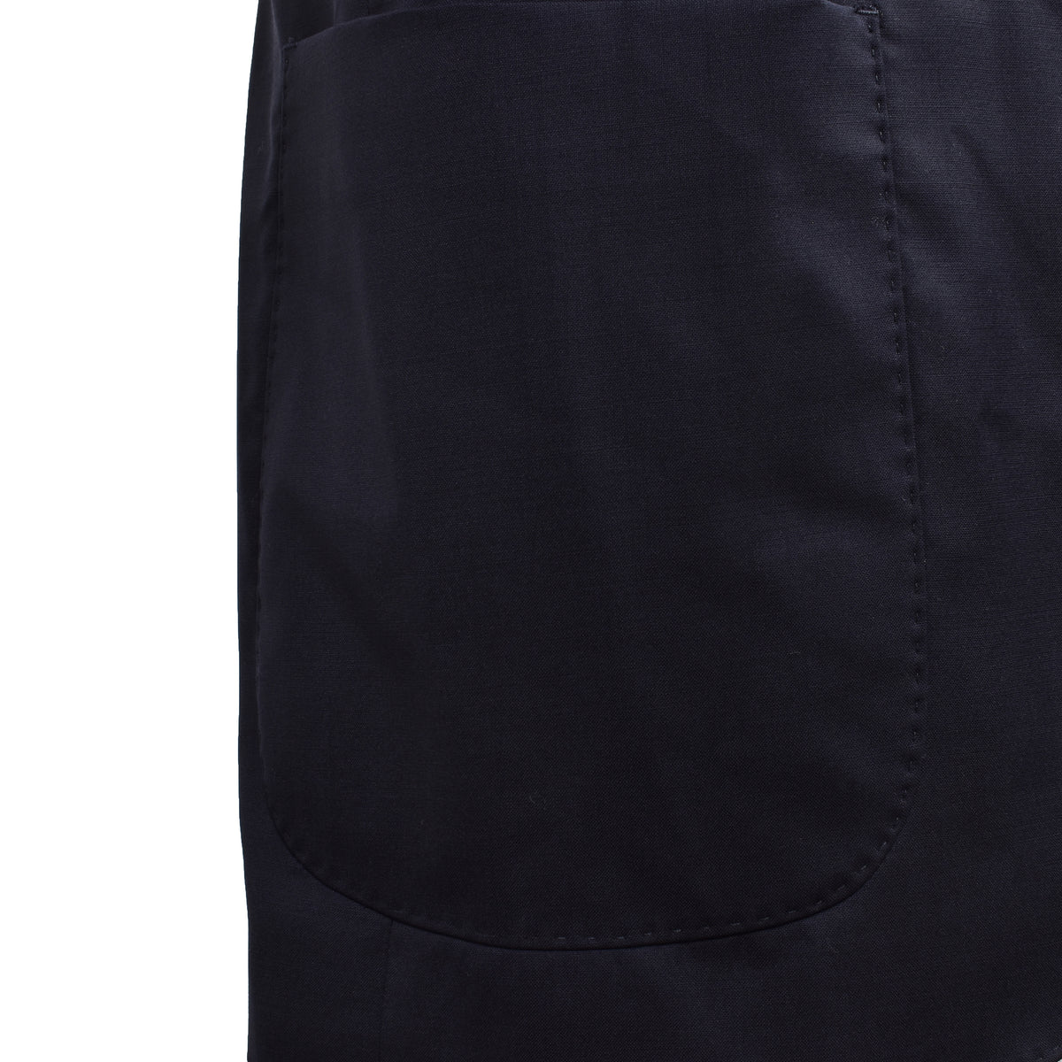 PESERICO MEN'S NAVY LINEN THREE-BUTTON BLAZER