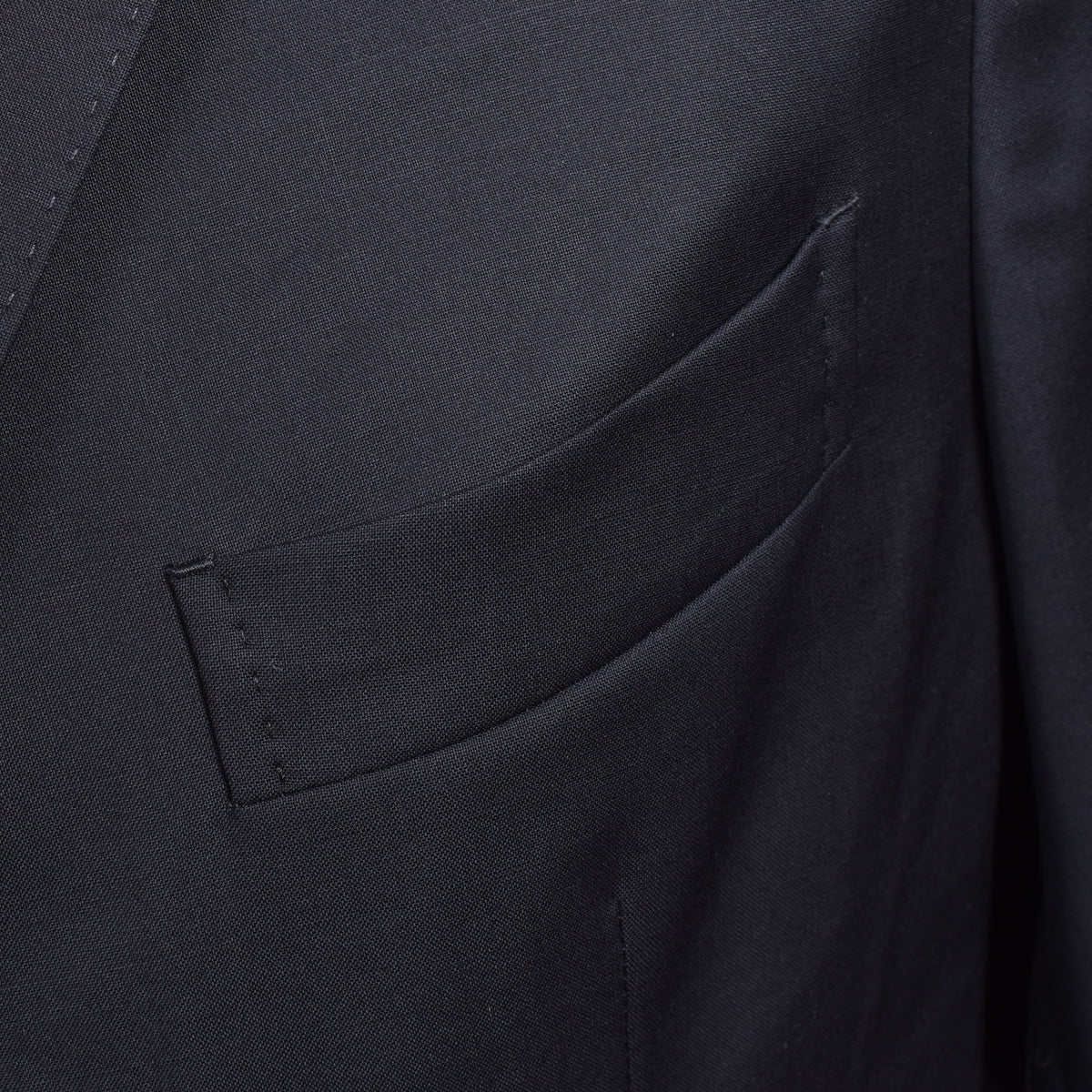 PESERICO MEN'S NAVY LINEN THREE-BUTTON BLAZER