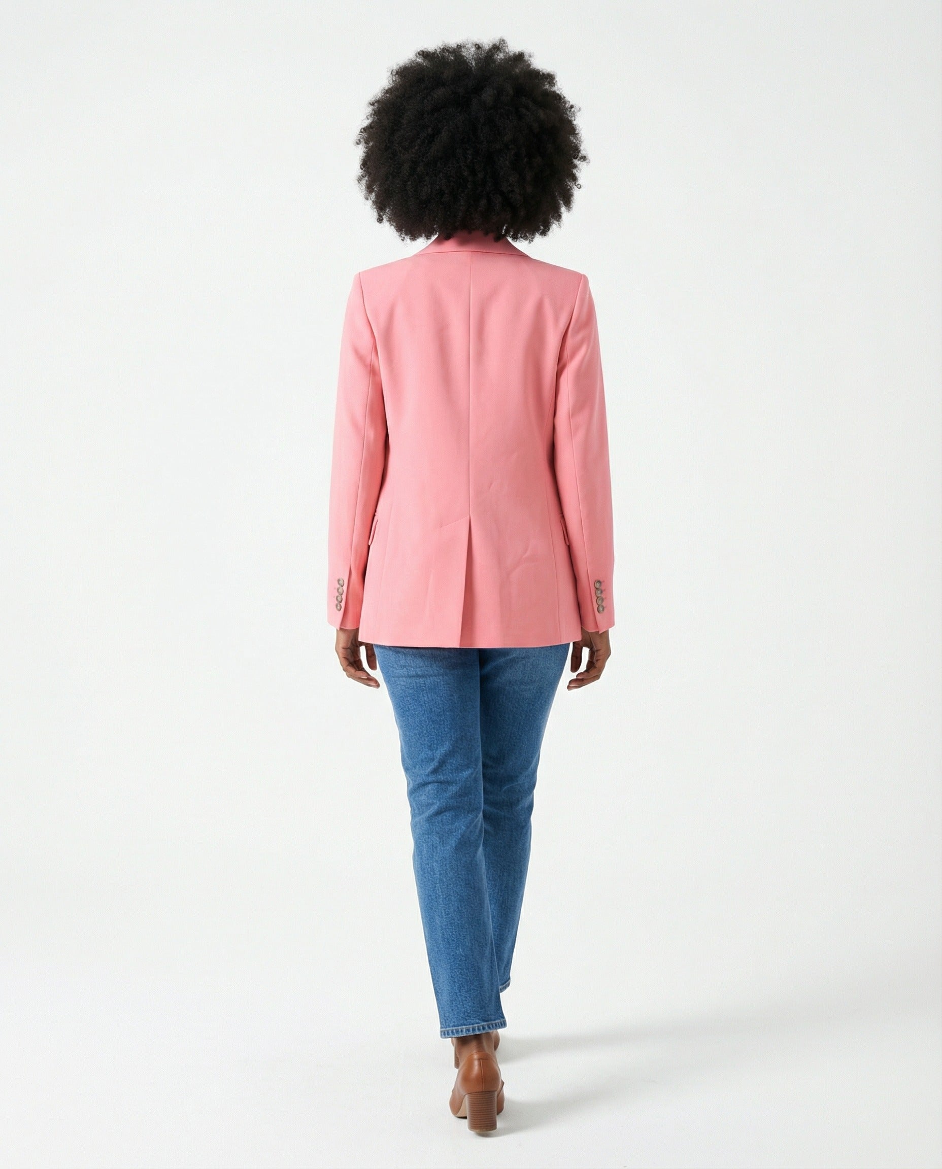 PESERICO WOMEN'S ANEMONE ROSE TAILORED BLAZER