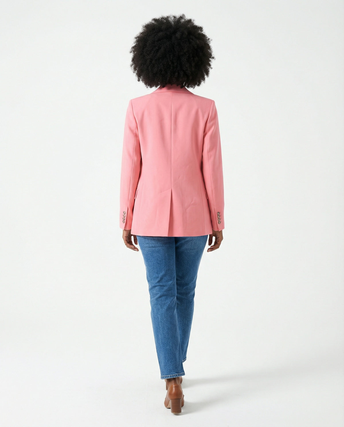 PESERICO WOMEN'S ANEMONE ROSE TAILORED BLAZER