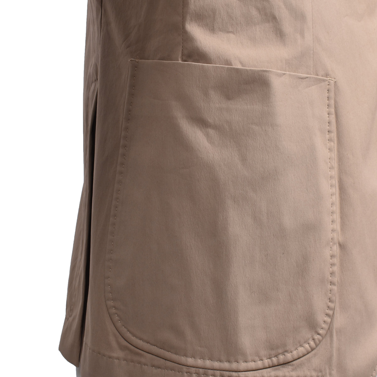 PESERICO MEN'S BEIGE THREE-BUTTON COTTON BLAZER