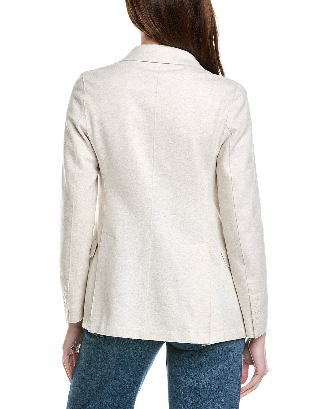 ELEVENTY WOMEN'S WHITE SINGLE-BREASTED BLAZER