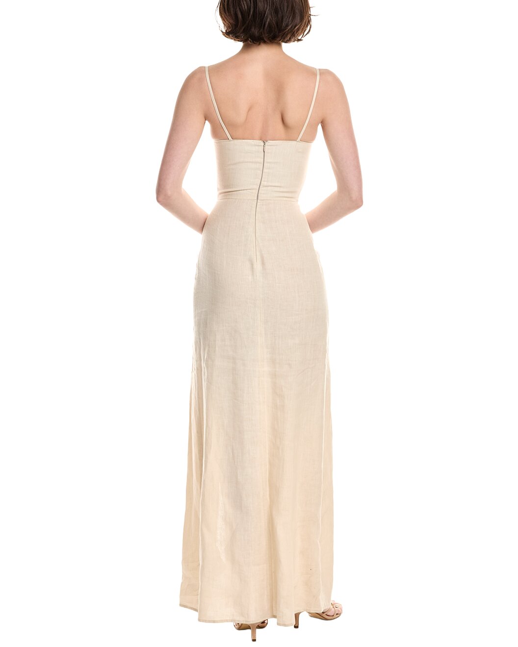 ELEVENTY WOMEN'S SAND BUSTIER SLEEVELESS MAXI DRESS