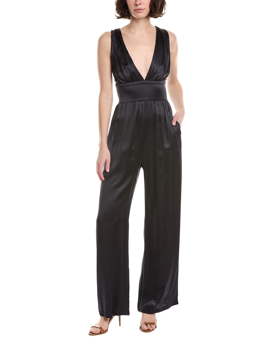 ELEVENTY WOMEN'S NAVY SLEEVELESS JUMPSUIT