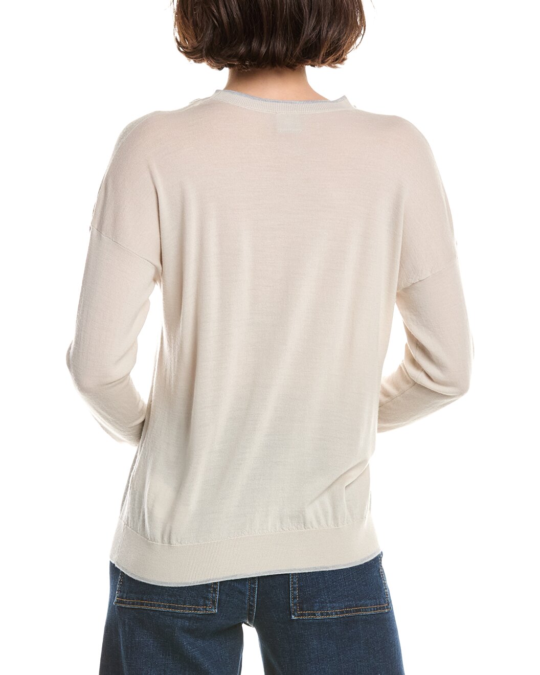 ELEVENTY WOMEN'S SAND KNIT ROUND NECK SWEATER