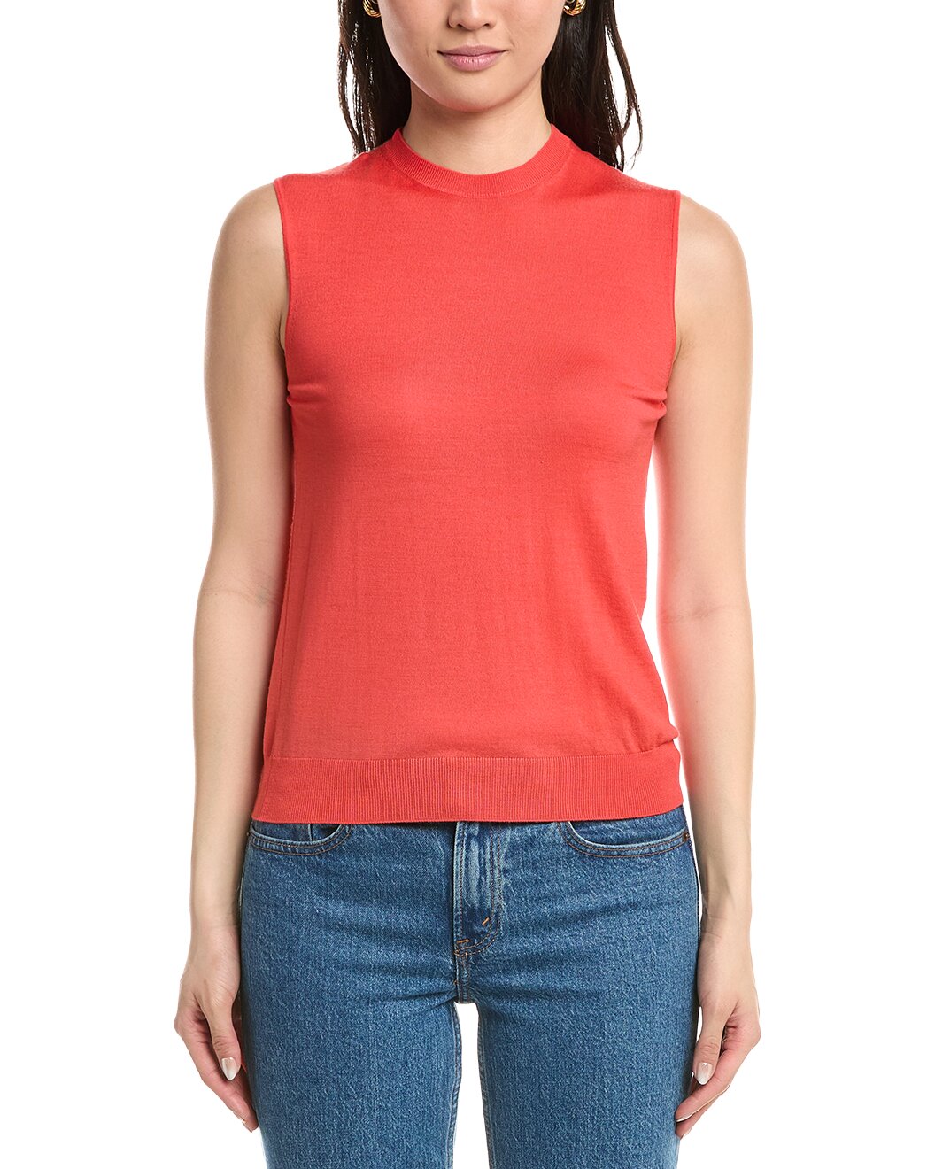 ELEVENTY WOMEN'S CORAL SLEEVELESS KNIT TOP