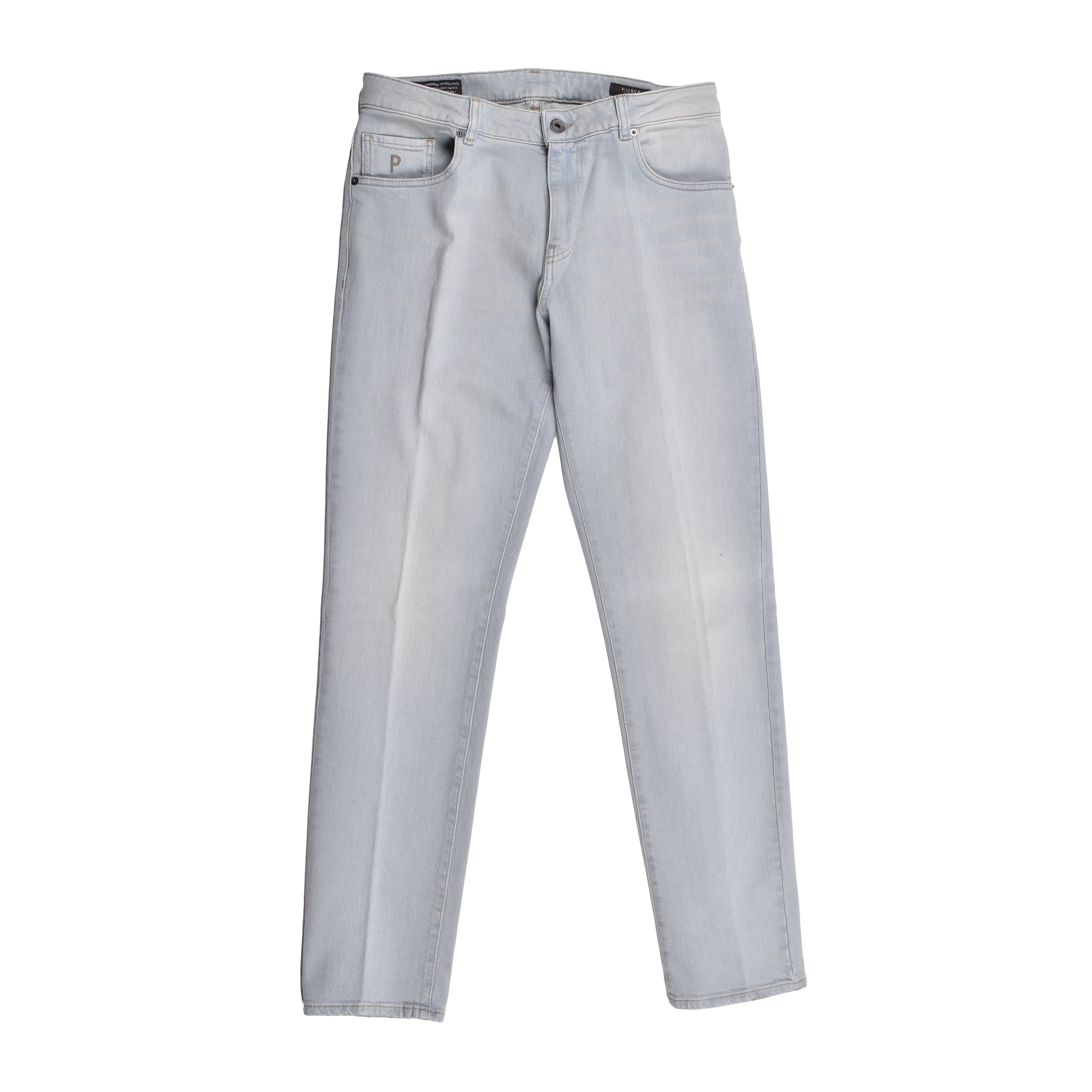 PESERICO MEN'S LIGHT BLUE DENIM JEANS