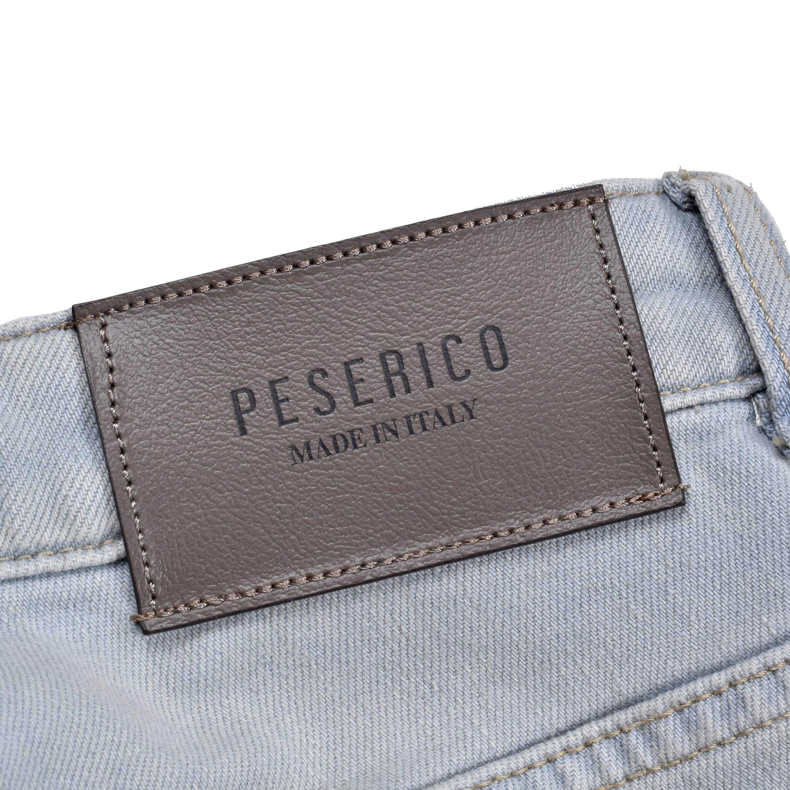 PESERICO MEN'S LIGHT BLUE DENIM JEANS