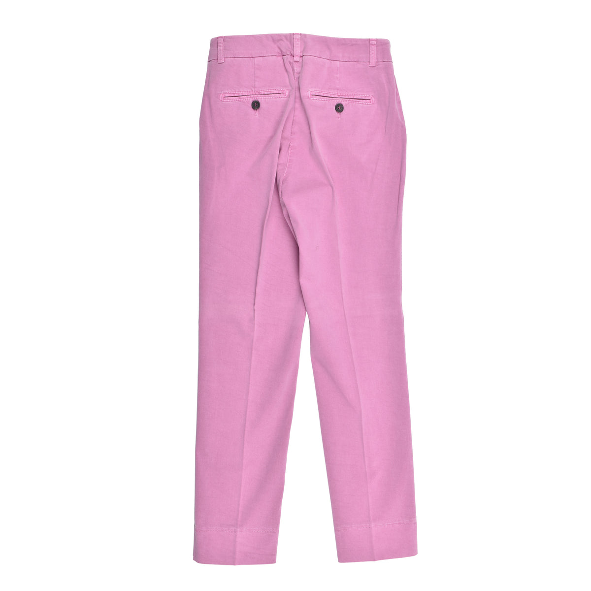 PESERICO WOMEN'S PINK CASUAL COTTON TROUSERS