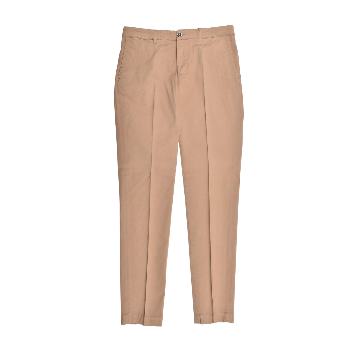 PESERICO MEN'S BEIGE TAILORED CHINO TROUSERS