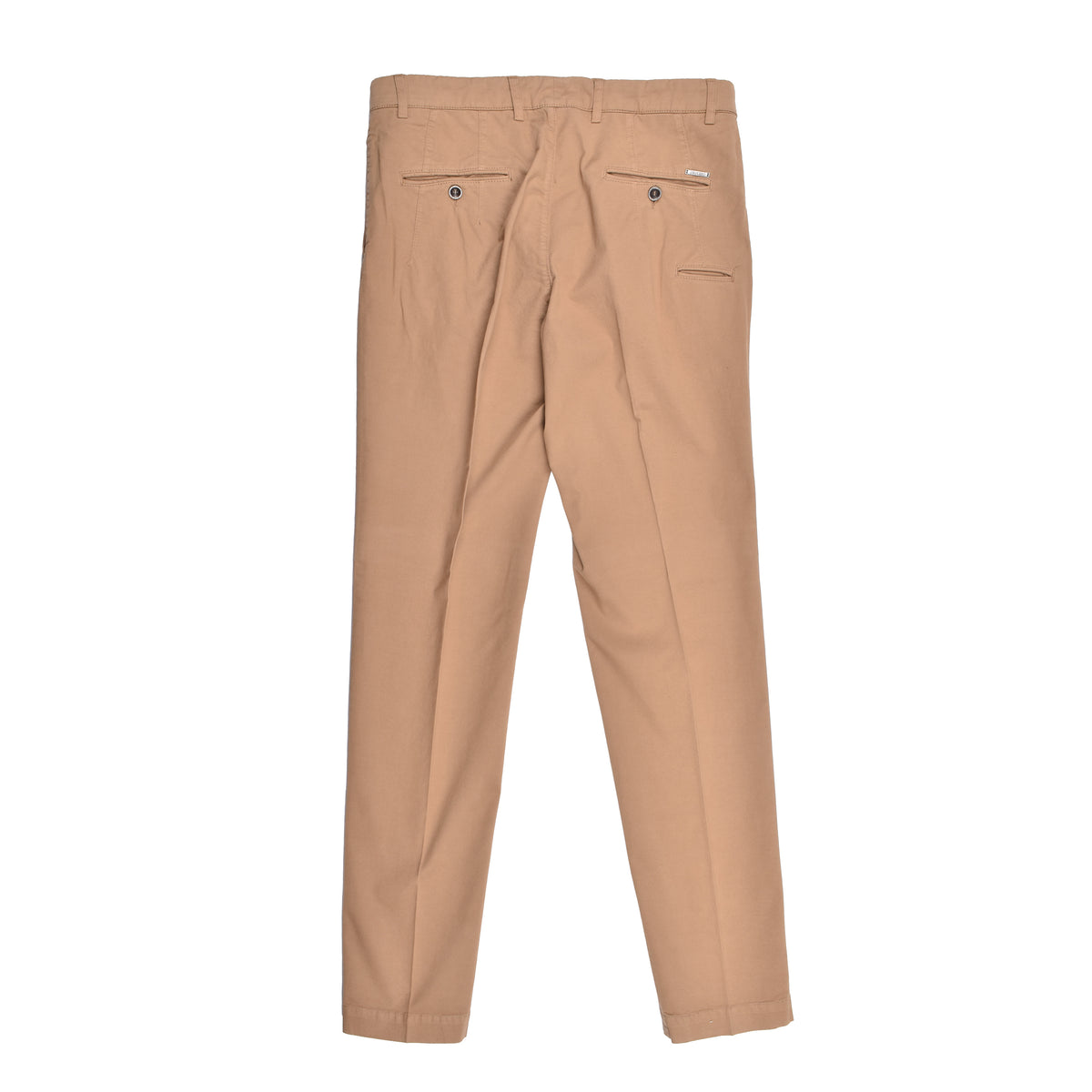 PESERICO MEN'S BEIGE TAILORED CHINO TROUSERS