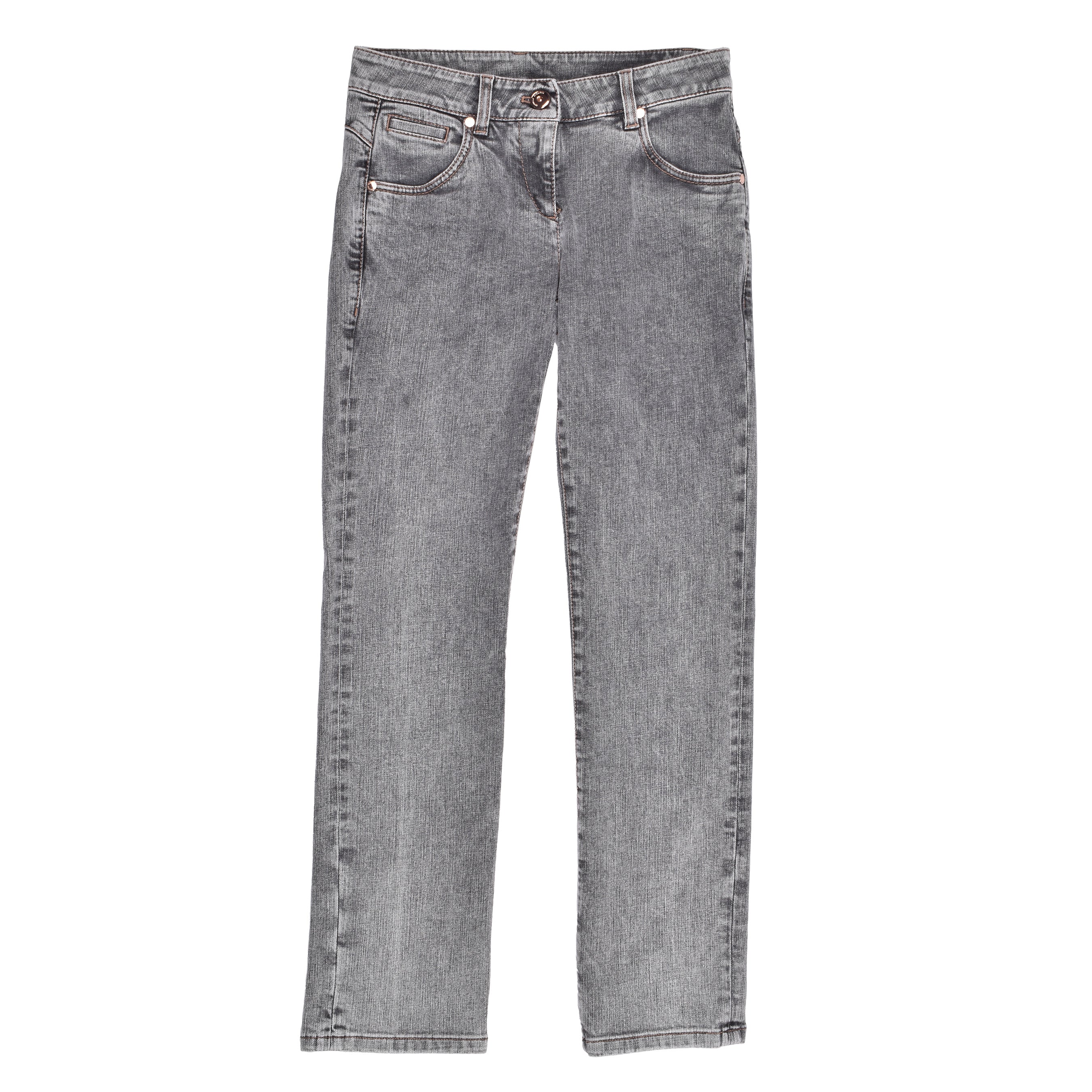 BRUNELLO CUCINELLI WOMEN'S GREY SKINNY FIT JEANS