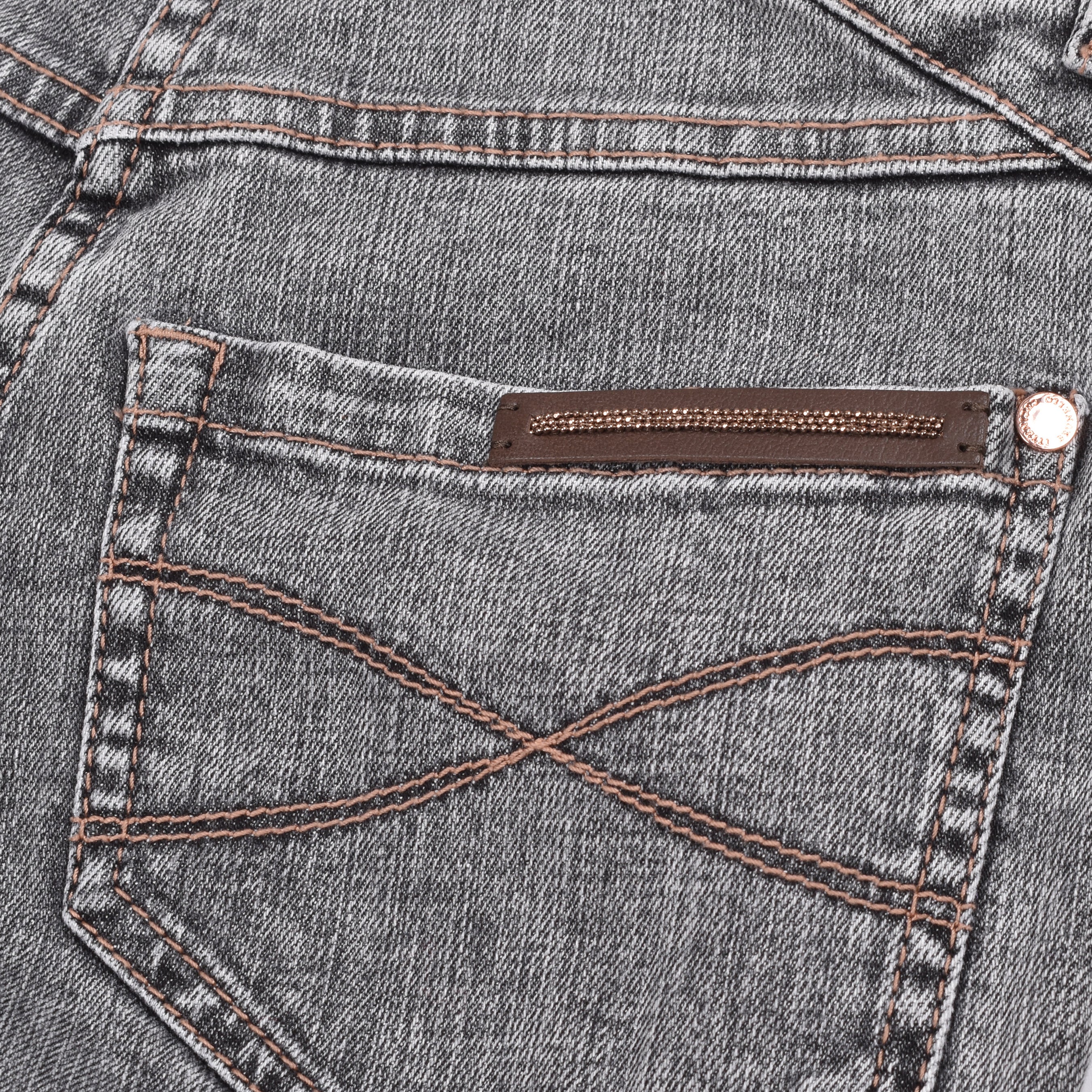 BRUNELLO CUCINELLI WOMEN'S GREY SKINNY FIT JEANS