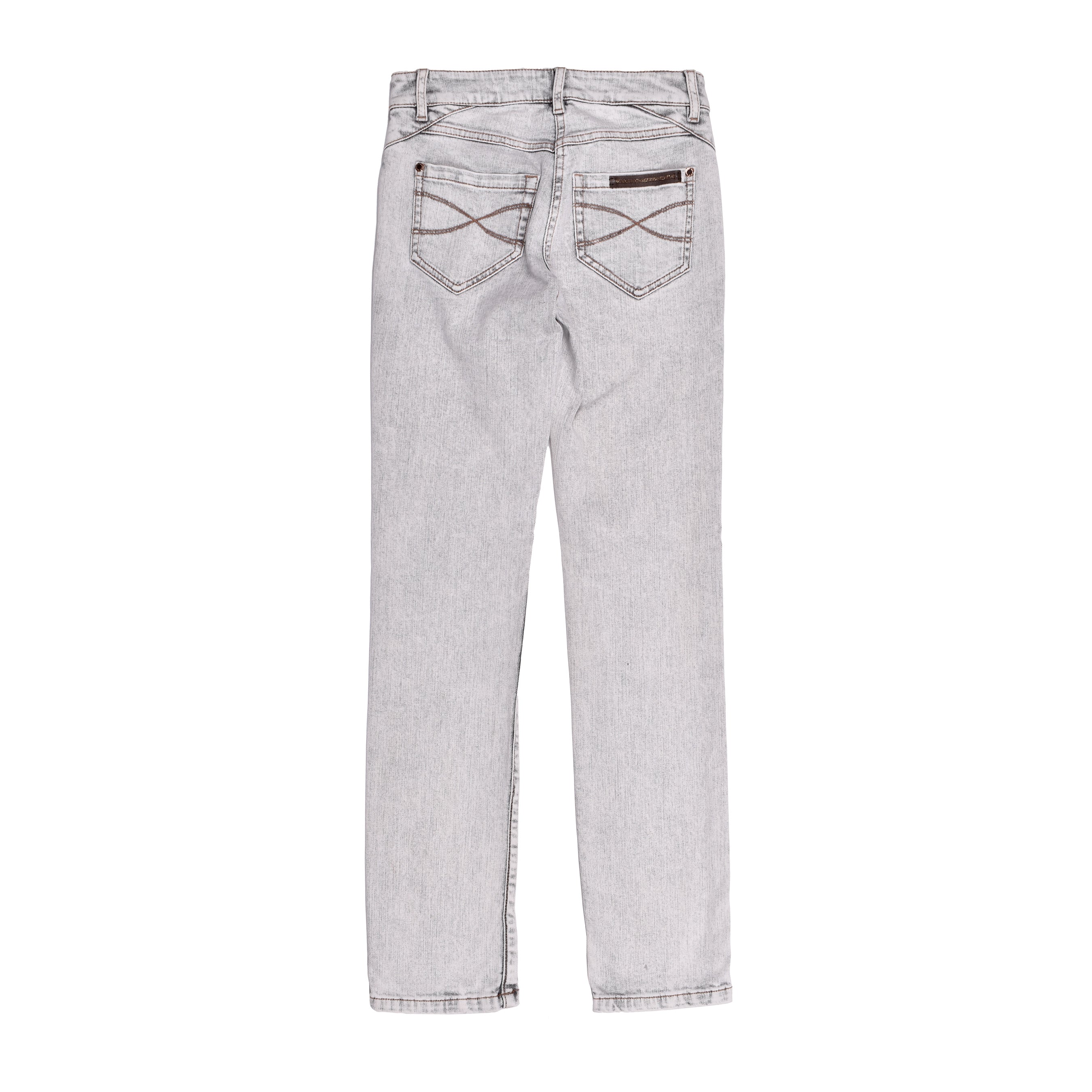 BRUNELLO CUCINELLI WOMEN'S LIGHT GREY SKINNY DENIM TROUSERS