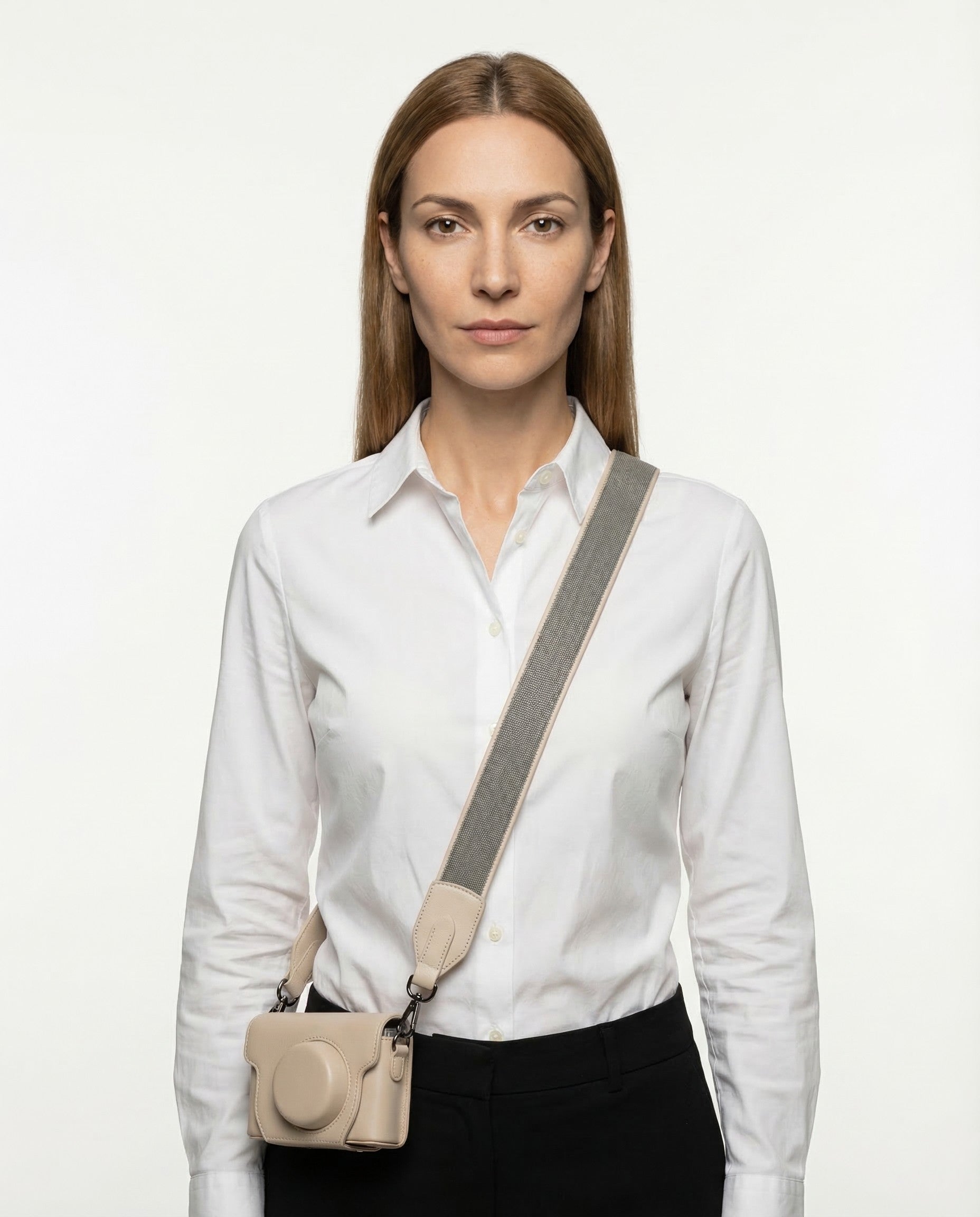 BRUNELLO CUCINELLI WOMEN'S BEIGE LEATHER SHOULDER STRAP BAG
