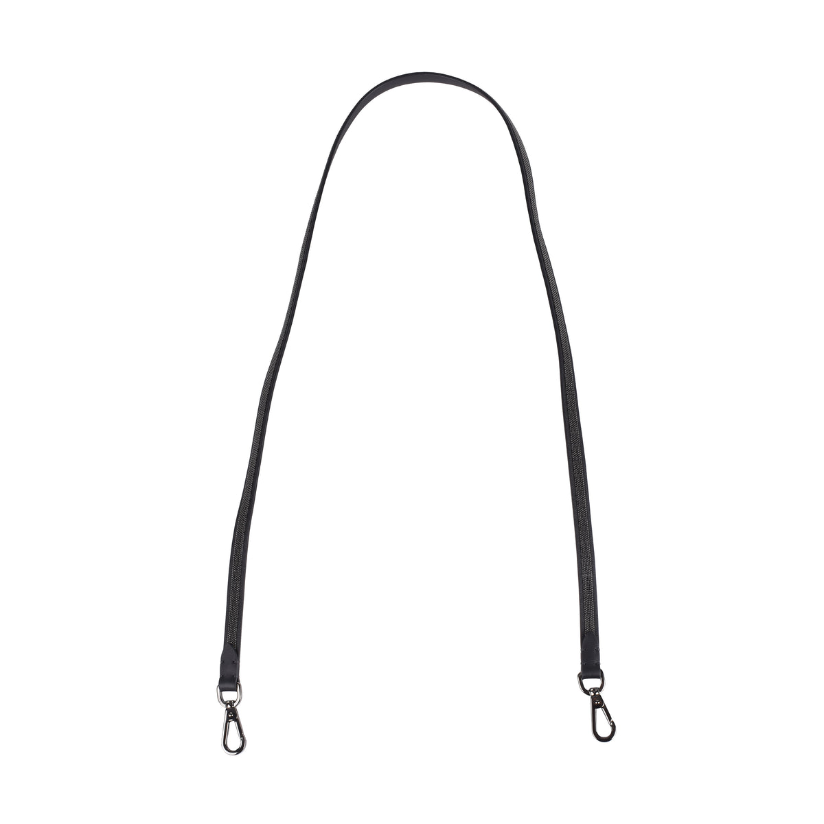 BRUNELLO CUCINELLI WOMEN'S ULTRABLACK LEATHER SHOULDER STRAP ACCESSORY