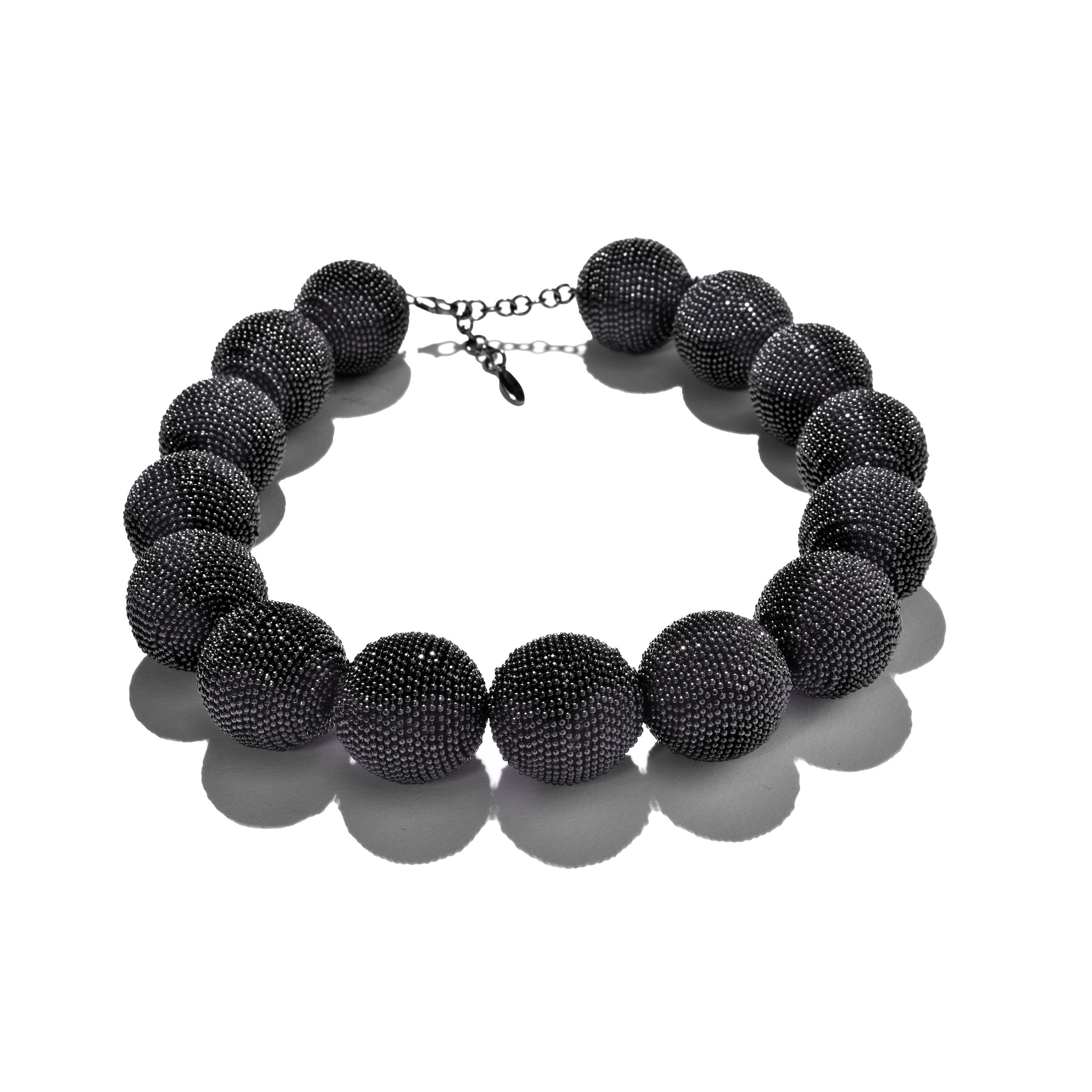 BRUNELLO CUCINELLI WOMEN'S CHARCOAL MONILI BEAD NECKLACE