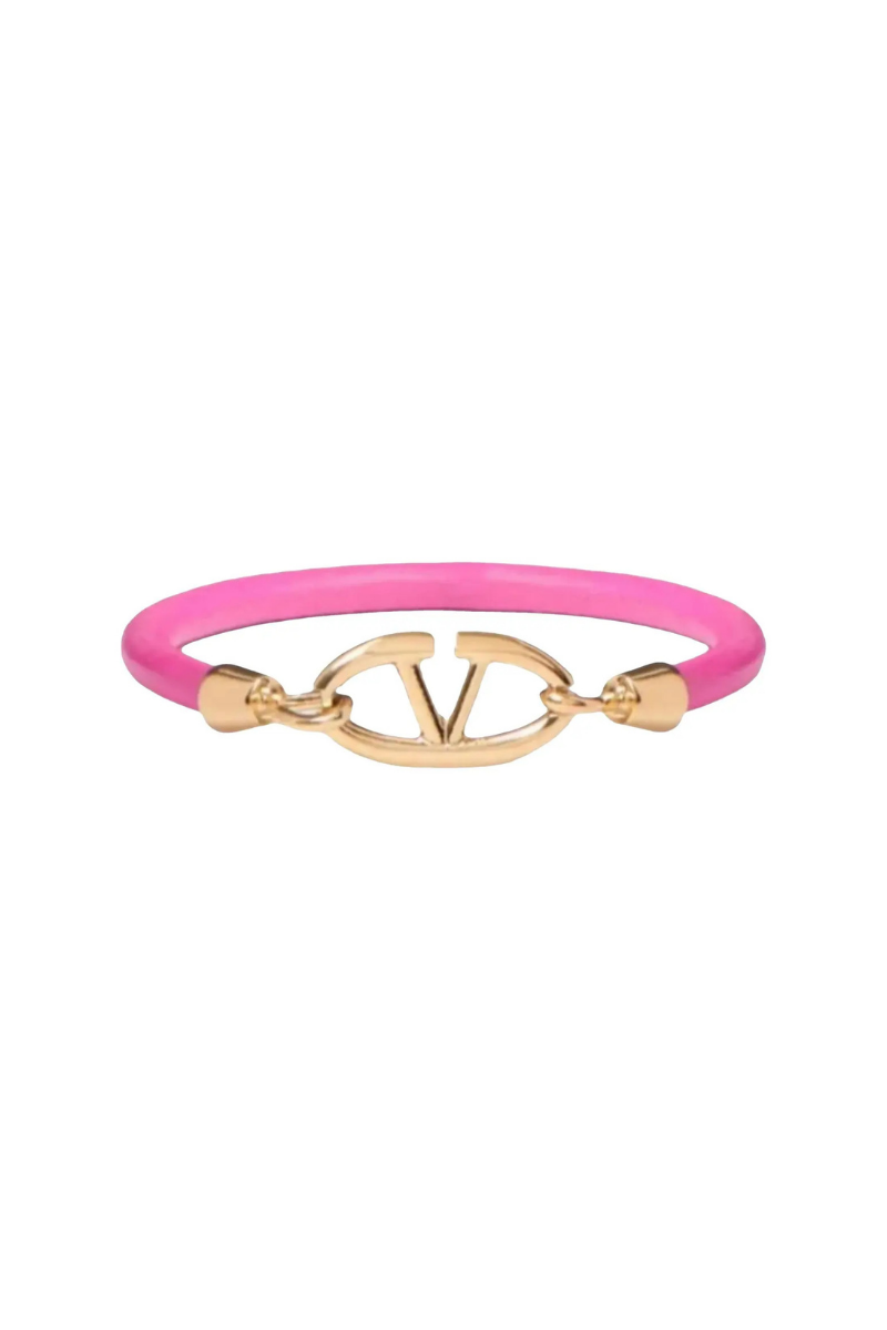 Valentino Garavani
Vlogo Bracelet In Pink