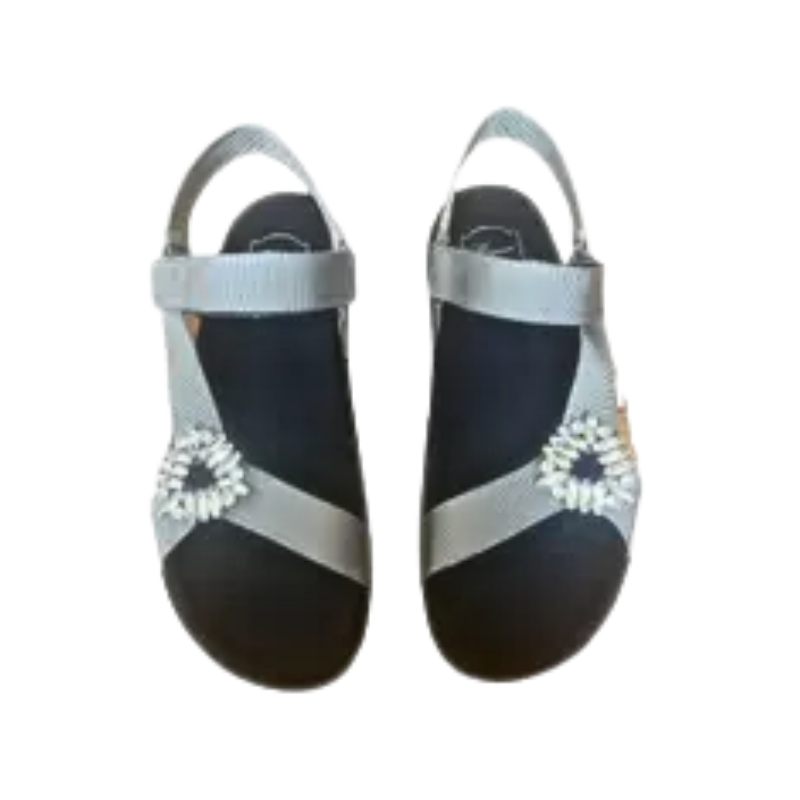 Womens | Roger Vivier Crystal-Embellished Cloth Sandals (Silver/Black)