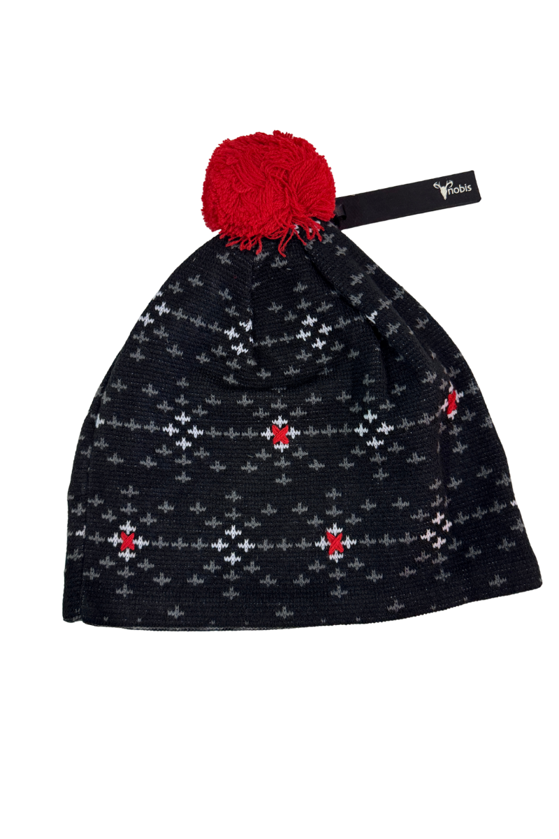 Nobis Wool Beanie - Black/Red