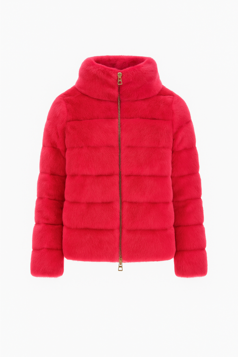 Herno Women's Fuchsia High - Neck Padded Jacket