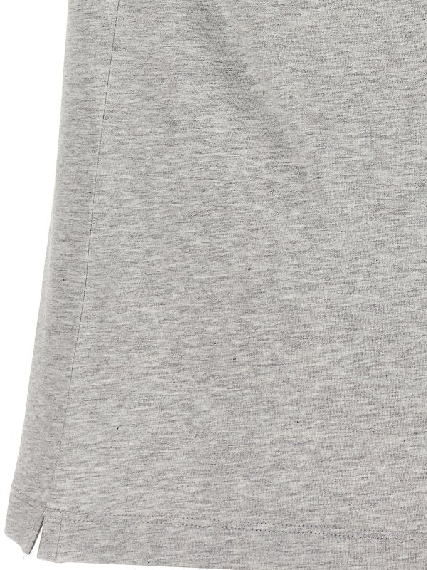BRUNELLO CUCINELLI MEN'S LIGHT GREY SHORT SLEEVE SHIRT