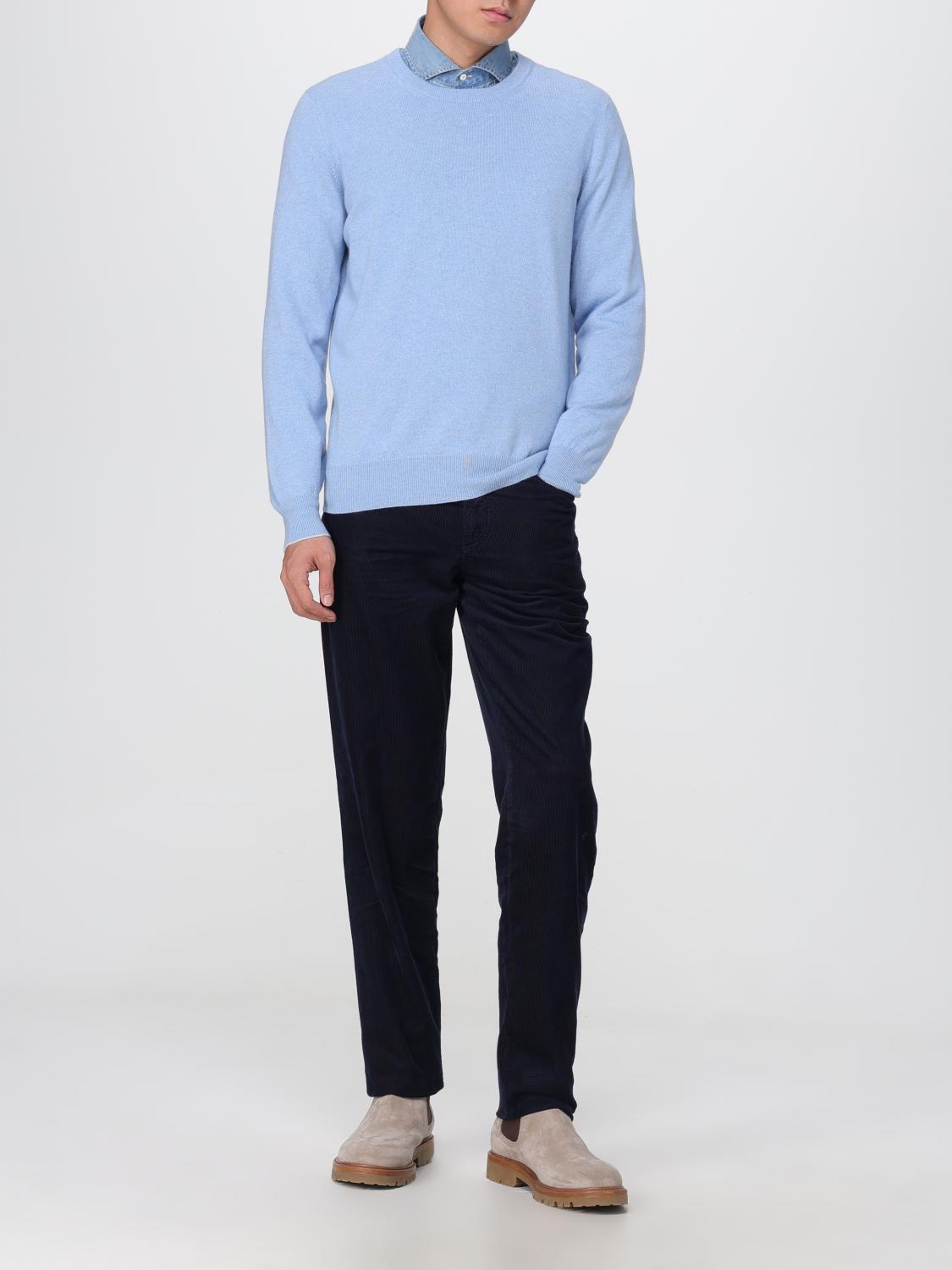 BRUNELLO CUCINELLI MEN'S GLACIER CASHMERE CREWNECK SWEATER