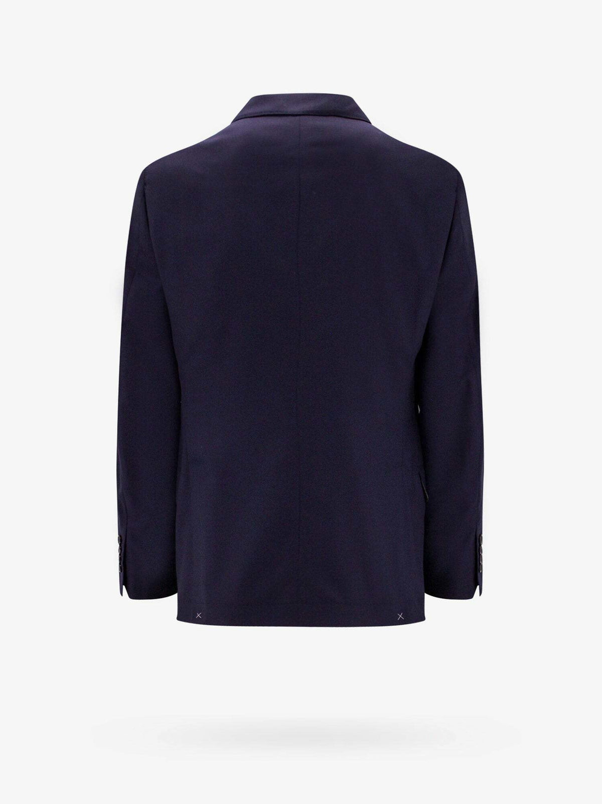BRUNELLO CUCINELLI MEN'S BLUE WOOL SILK TAILORED SUIT