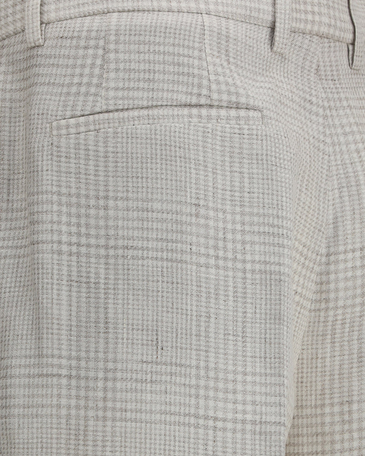 BRUNELLO CUCINELLI MEN'S LIGHT GREY WOOL LINEN TROUSERS