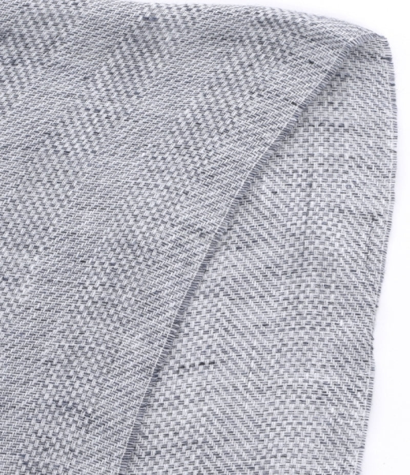 BRUNELLO CUCINELLI MEN'S GRAY LINEN SCARF