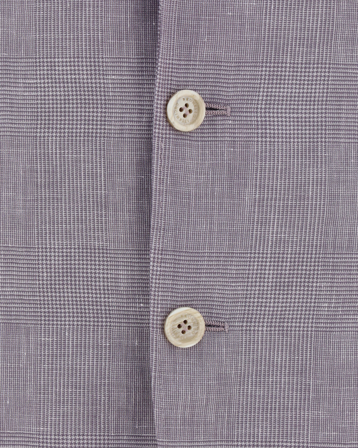 BRUNELLO CUCINELLI MEN'S LAVENDER WOOL LINEN BLAZER