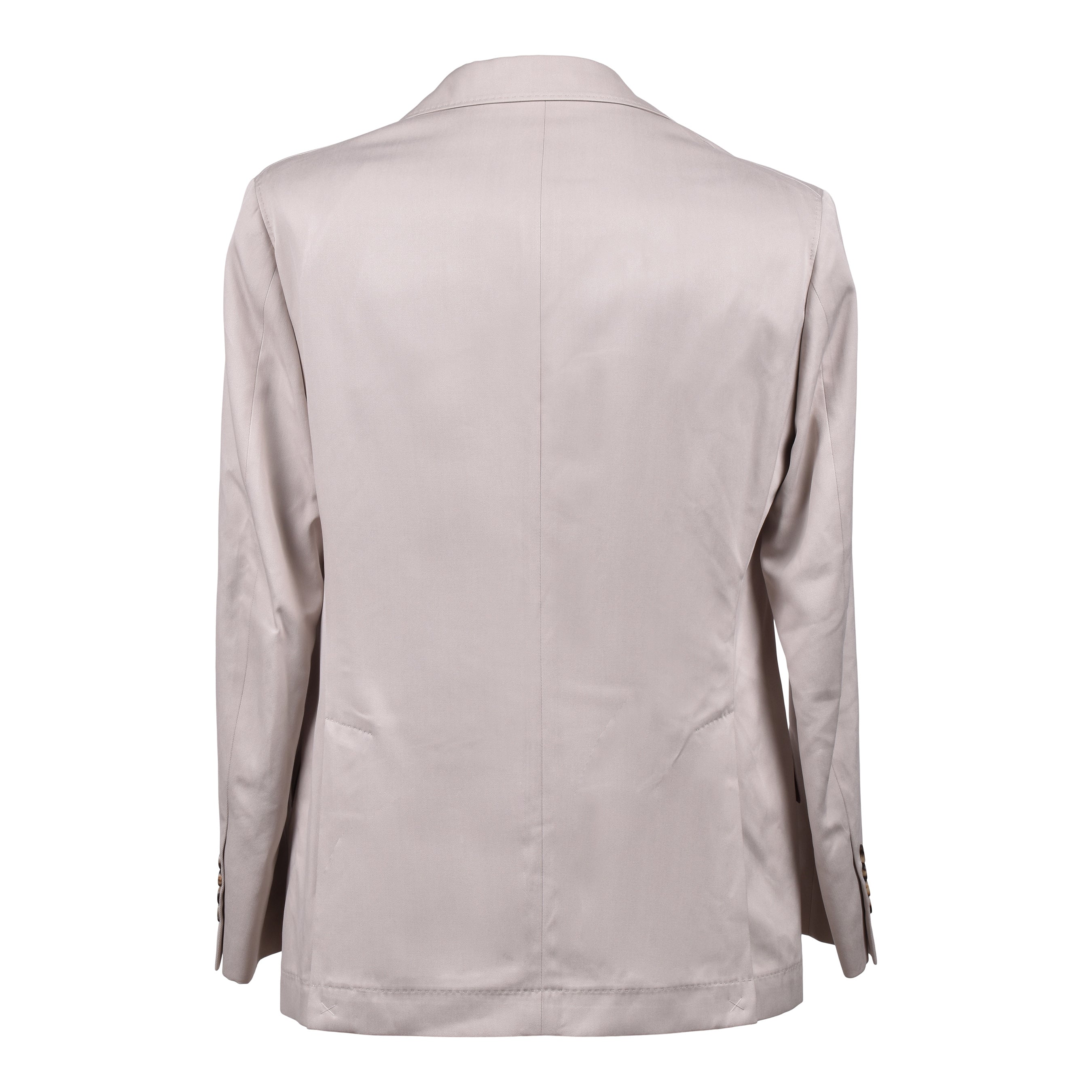 BRUNELLO CUCINELLI MEN'S BEIGE SILK THREE-BUTTON SUIT
