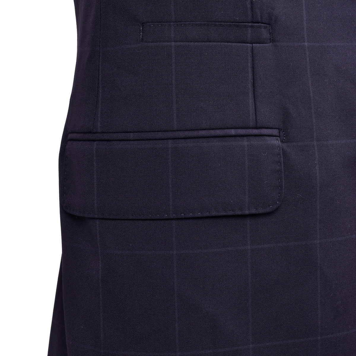 BRUNELLO CUCINELLI MEN'S NAVY VIRGIN WOOL SUIT