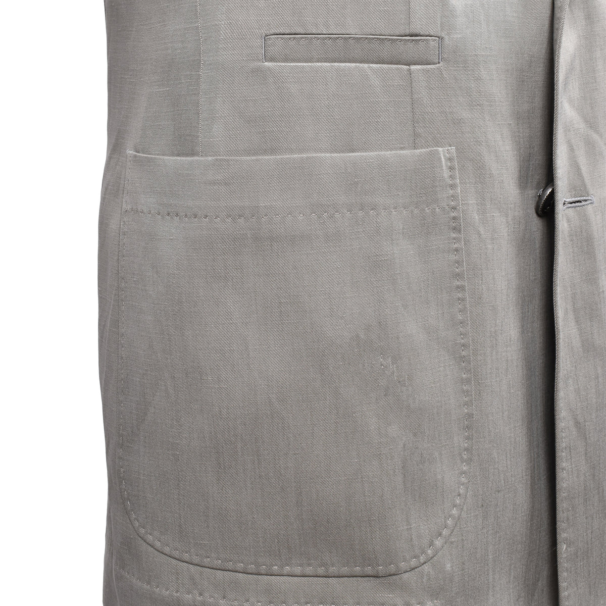BRUNELLO CUCINELLI MEN'S LIGHT GREY SILK LINEN SUIT