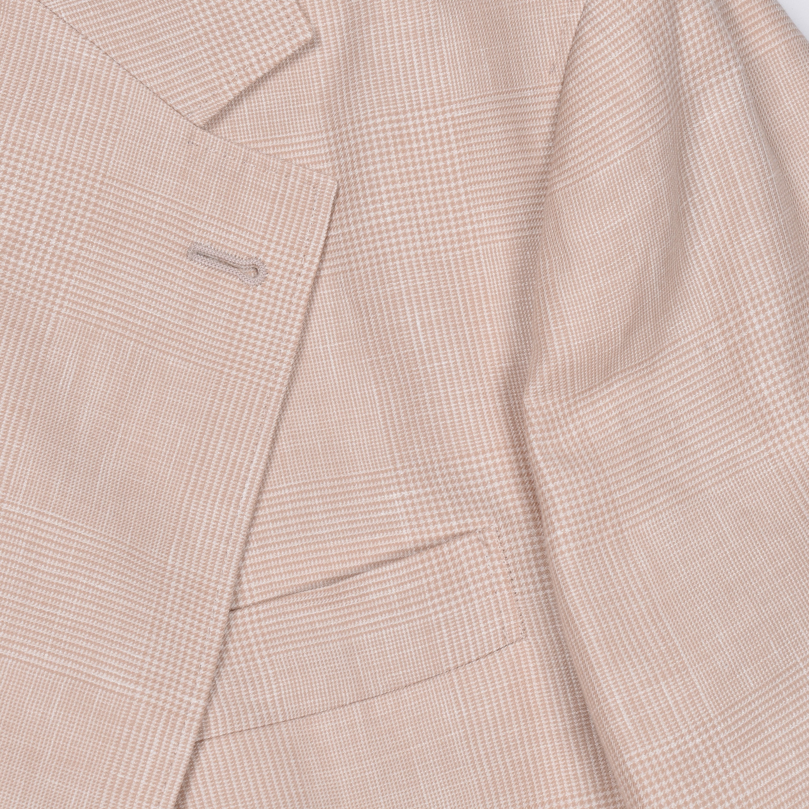 BRUNELLO CUCINELLI MEN'S PAPAYA WOOL LINEN BLEND SUIT