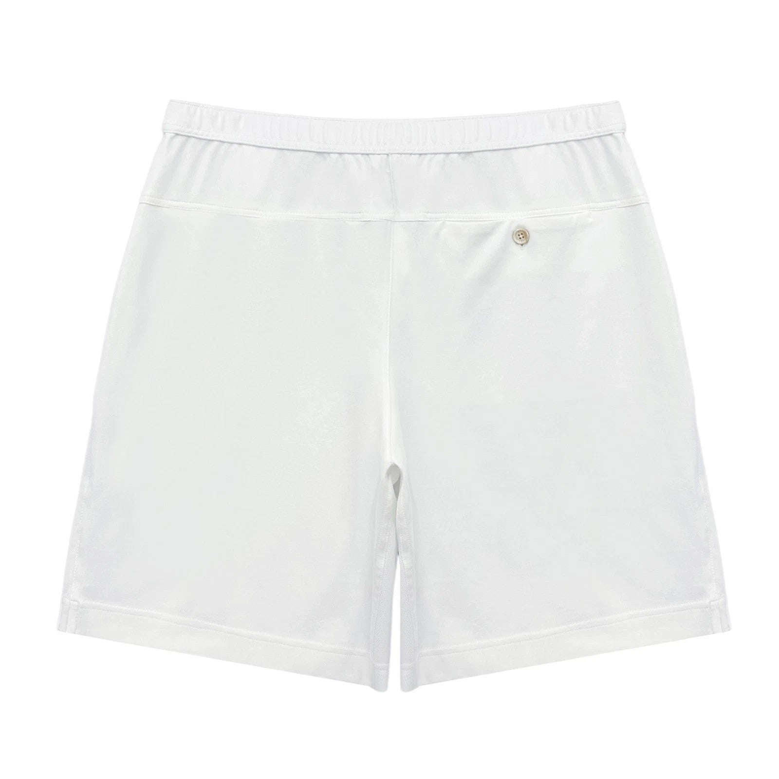 BRUNELLO CUCINELLI MEN'S WHITE TAILORED GYM SHORTS