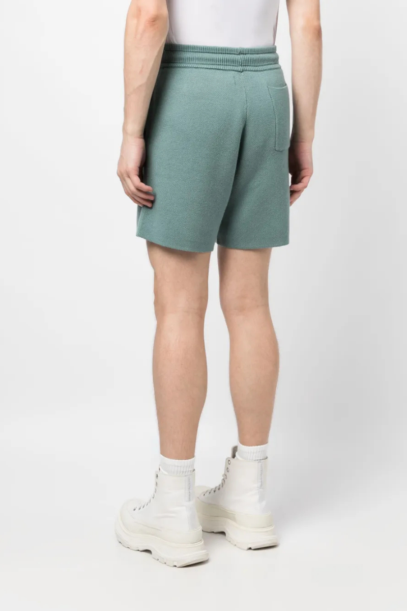 Rhude Script Logo Knit Short lvory/Sage