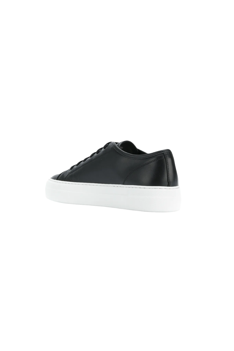 Common Projects Tournament Low Super In Leather Womens 4017-Black/White