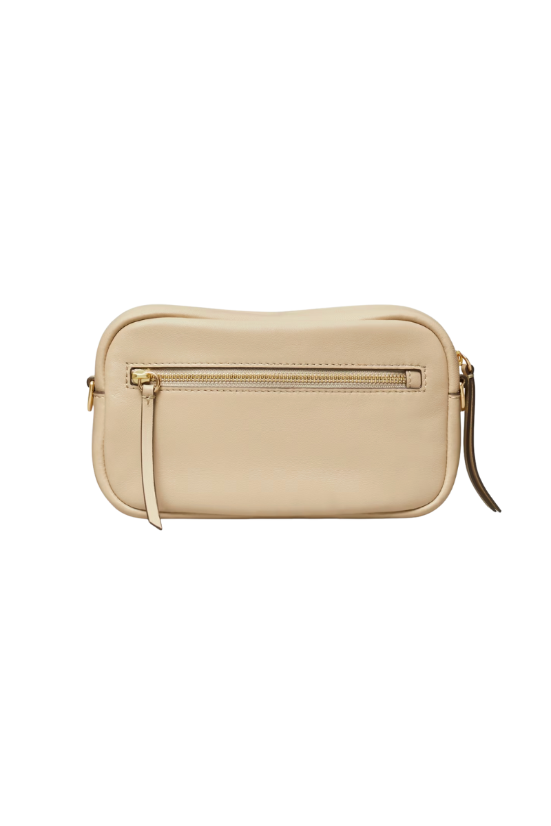 Tory Burch Mini Miller Soft Crossbody Bag – Light Stone