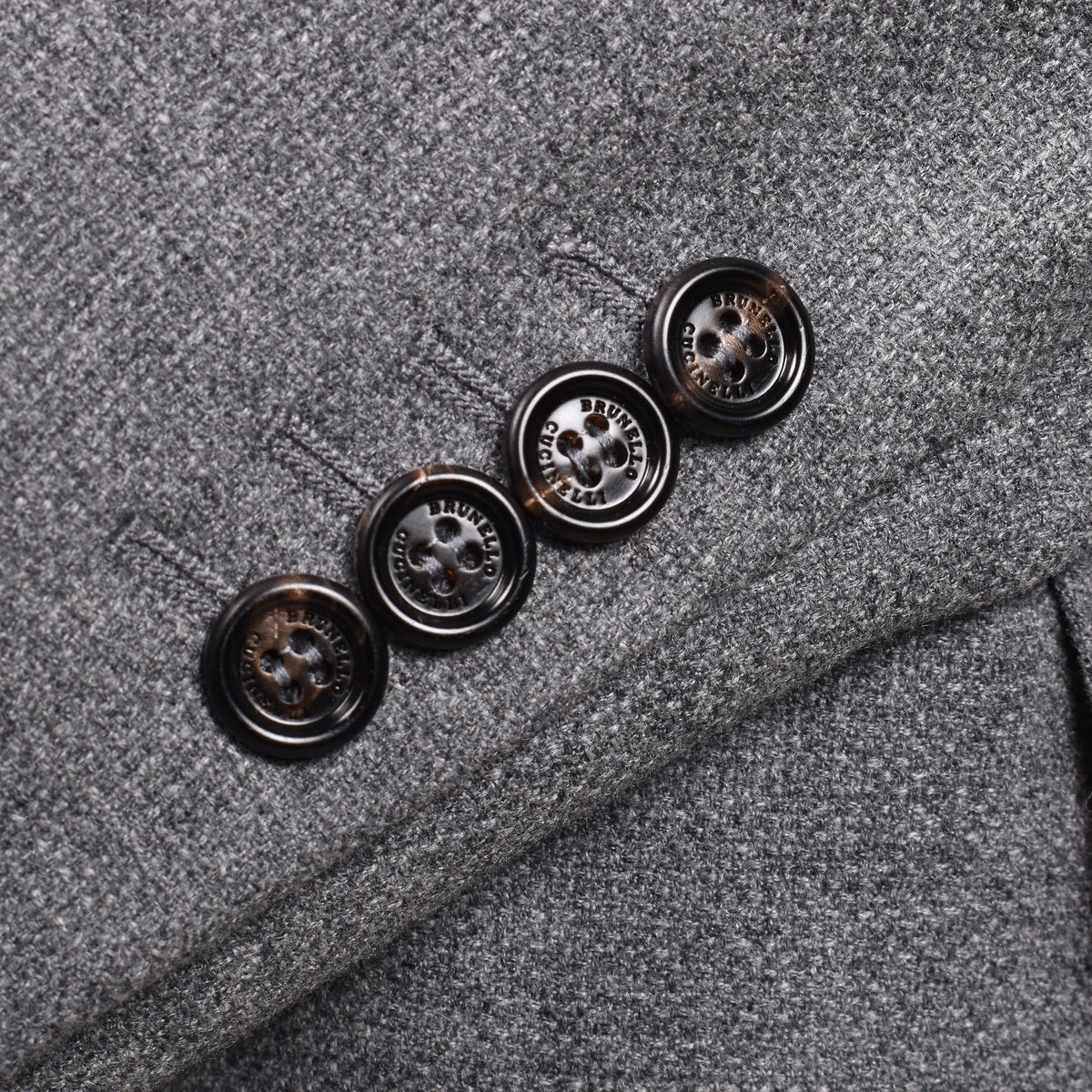 BRUNELLO CUCINELLI MEN'S GREY CASHMERE TAILORED BLAZER