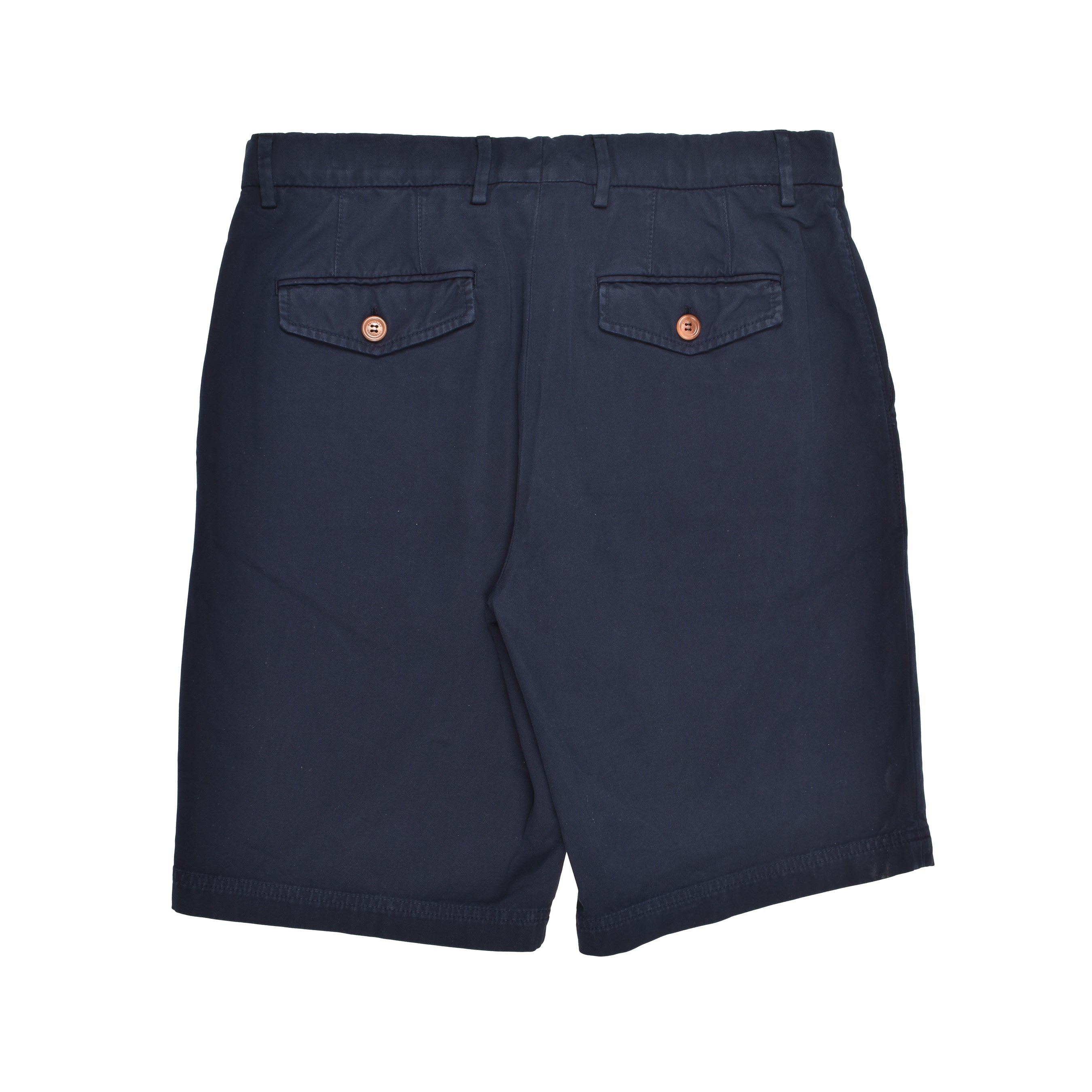 BRUNELLO CUCINELLI MEN'S NAVY TAILORED SHORTS