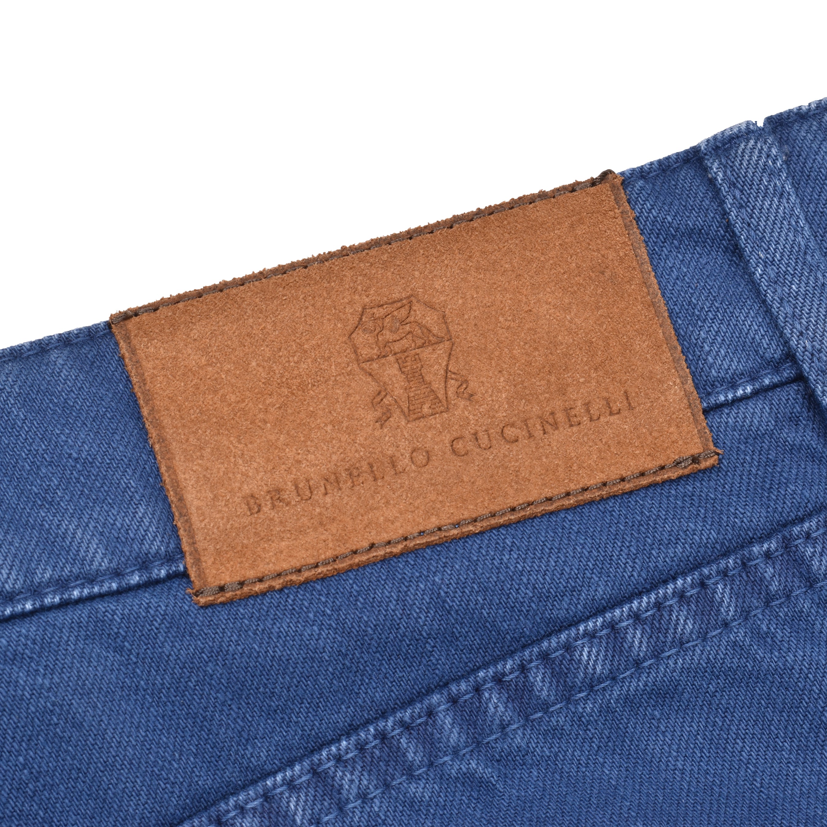 BRUNELLO CUCINELLI MEN'S INDIGO DENIM LEISURE FIT TROUSERS