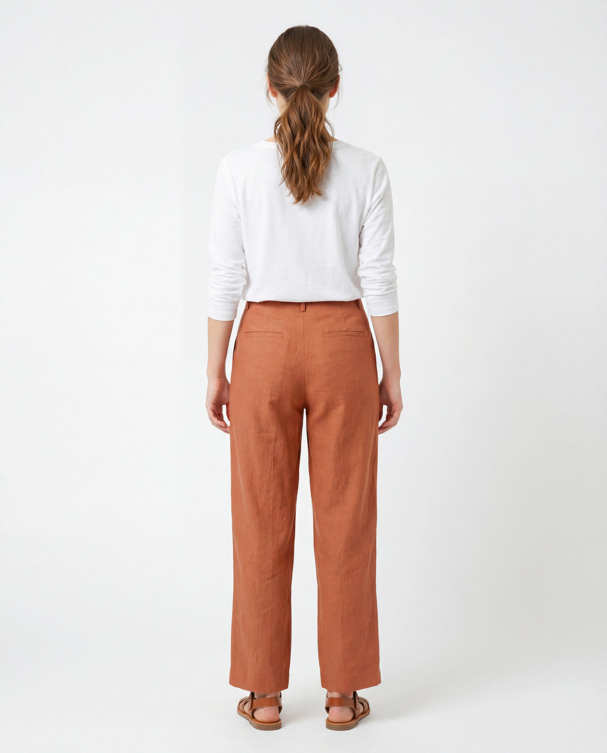 BRUNELLO CUCINELLI WOMEN'S CLAY WIDE LEG TROUSERS