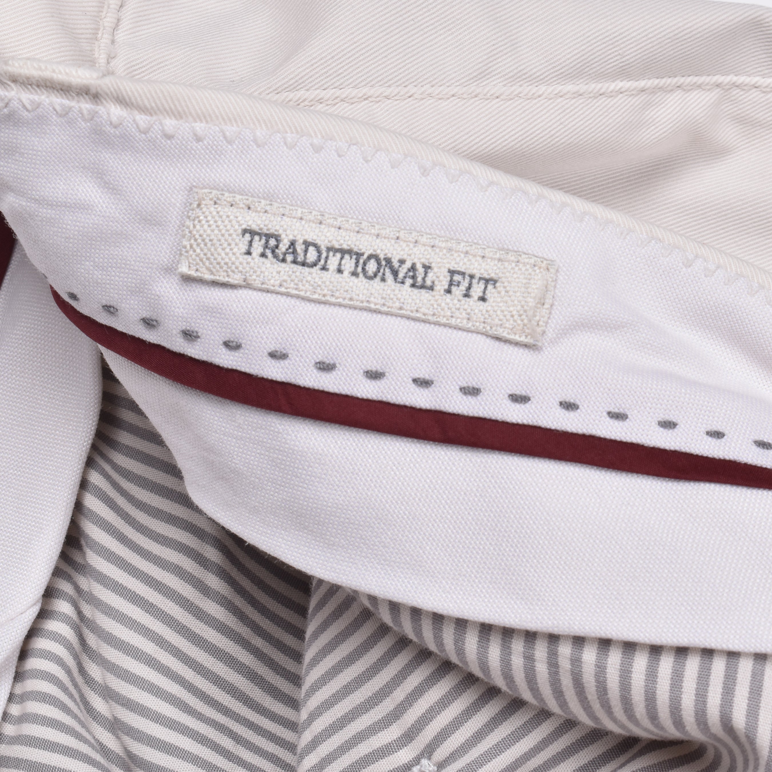 BRUNELLO CUCINELLI MEN'S LIGHT BEIGE TAILORED TROUSERS