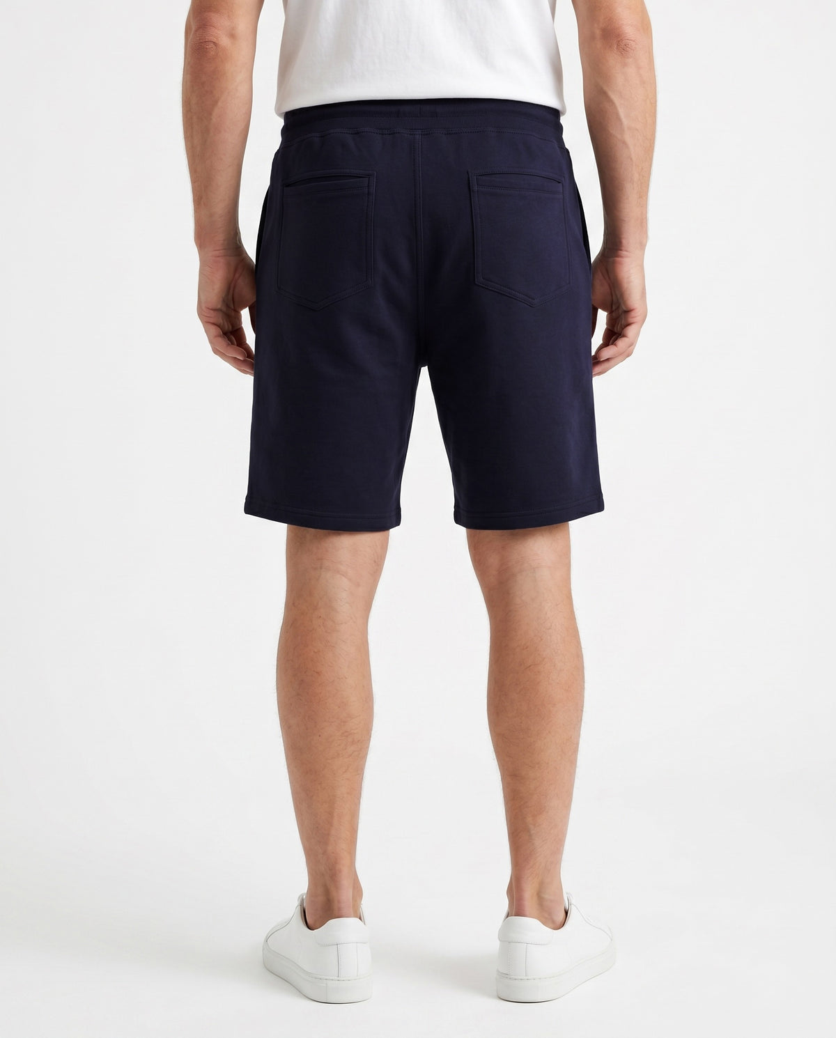 BRUNELLO CUCINELLI MEN'S DARK BLUE TAILORED SHORTS