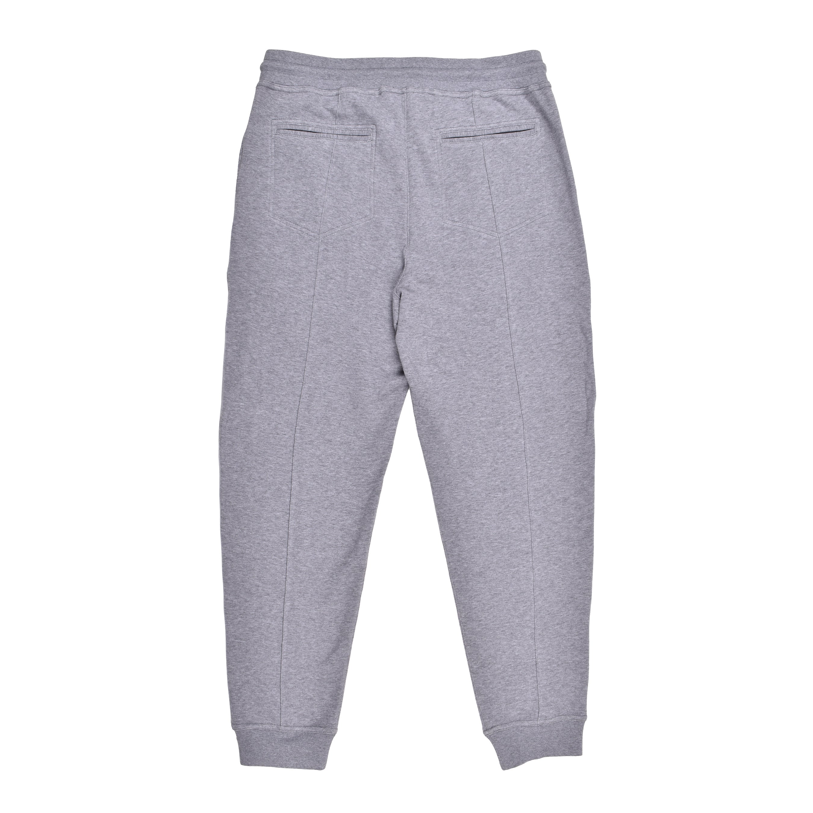 BRUNELLO CUCINELLI MEN'S MEDIUM GREY TAILORED JOGGER PANTS